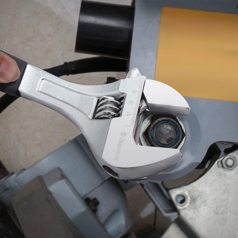 Donext 12 Inch Adjustable Wrench Professional Hand Tool Soft Handle - Image 5